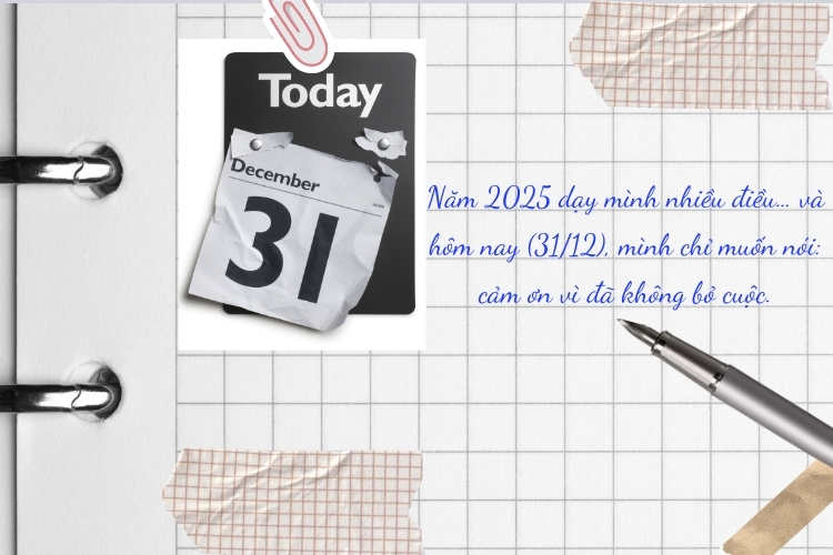 Stt ngày cuối cùng của năm - ngày 31/12