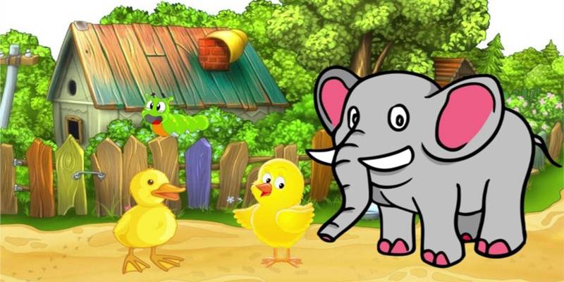 Bé chia sẻ về truyện Chú voi tốt bụng. (Ảnh: Sưu tầm Internet)