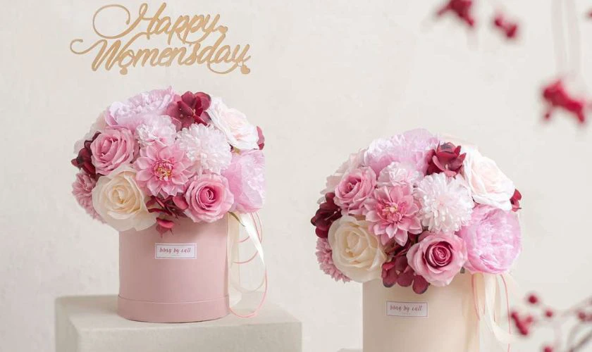 Những bài thuyết trình cắm hoa hồng 20/10 theo chủ đề ấn tượng