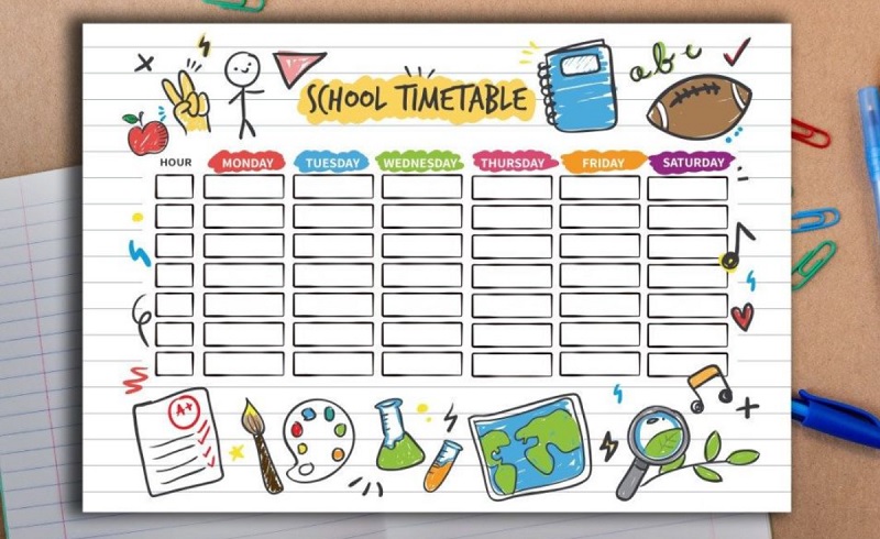 Biến hoá thời khóa biểu sinh động hơn theo sở thích. (Ảnh: Sưu tầm internet)