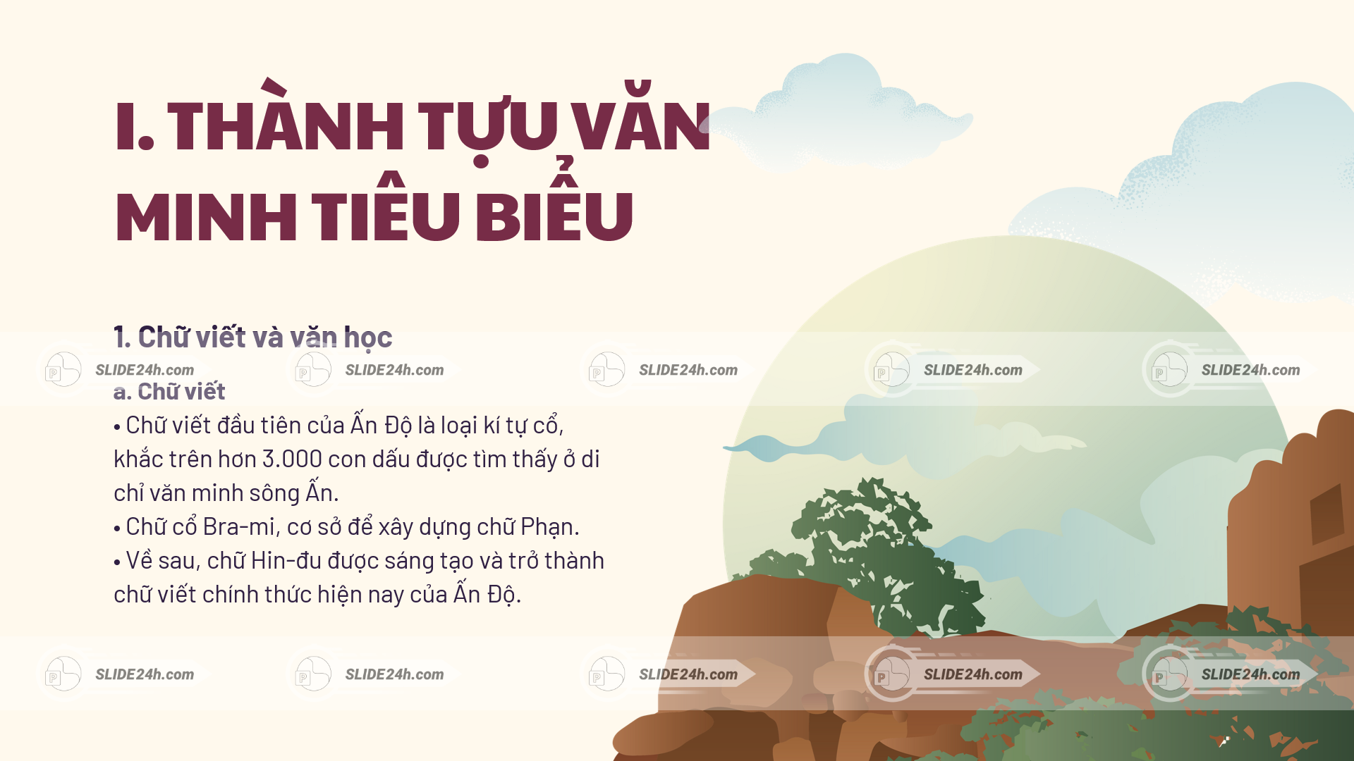 Thành tựu văn minh Ấn Độ trên các lĩnh vực