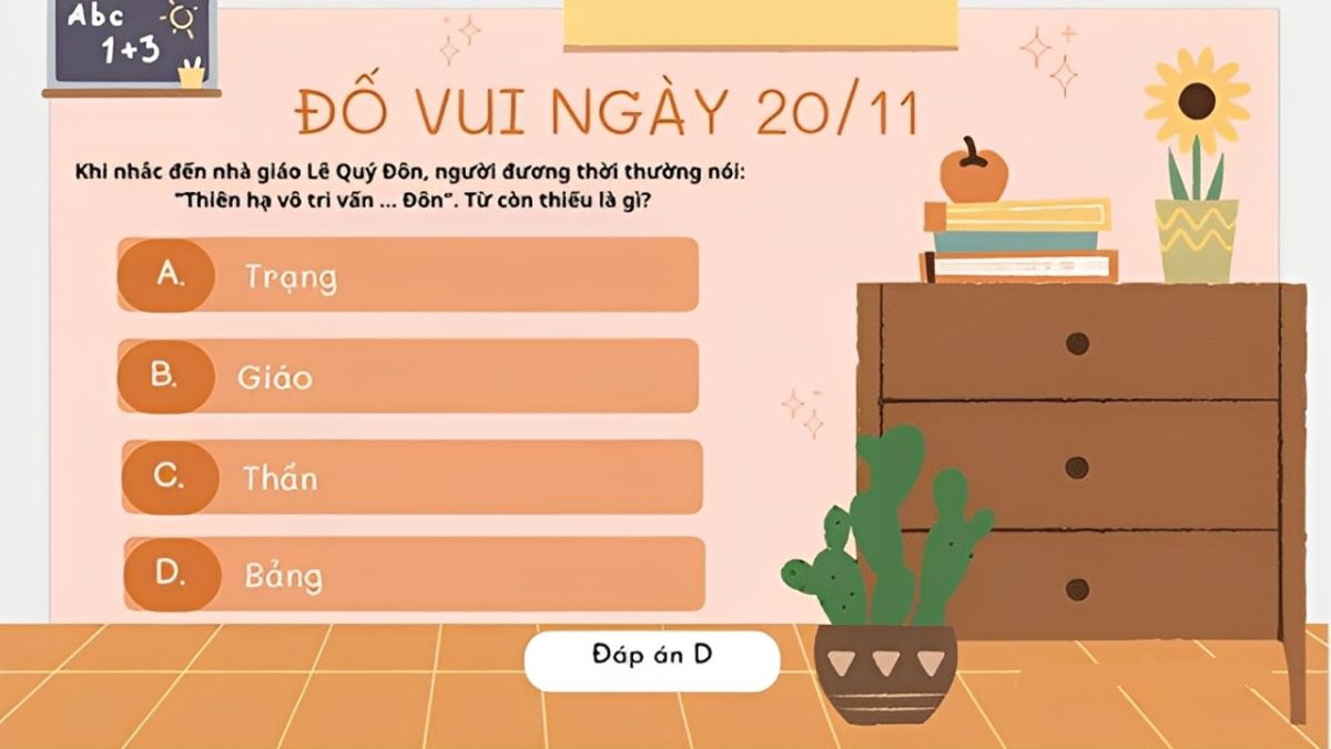 Game PowerPoint Ngày 20 tháng 11