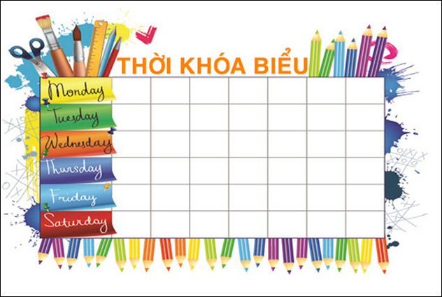 Mau thoi khoa bieu dep file Word violet