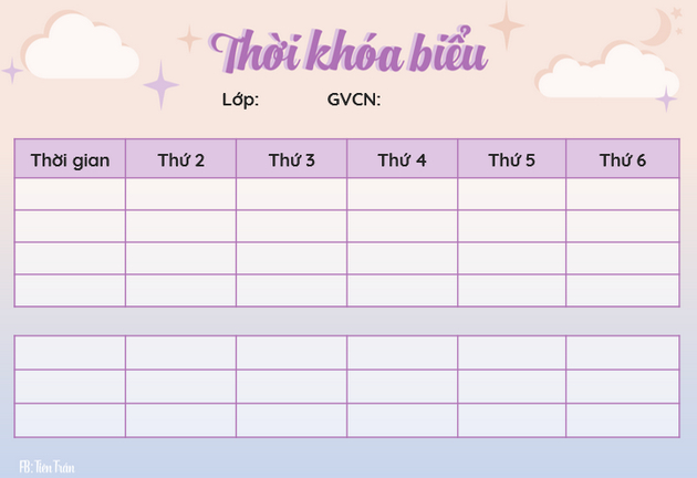 Mau thoi khoa bieu don gian