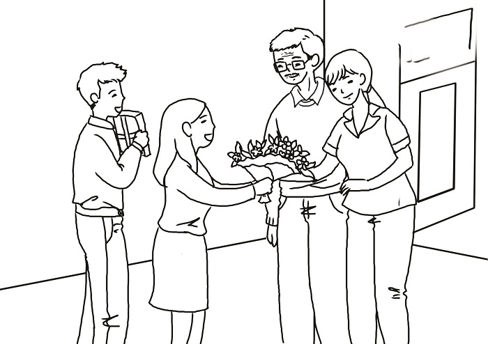 Tranh đơn giản cho ngày 20-11