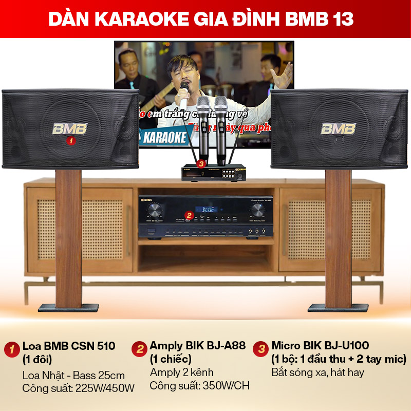Dàn karaoke gia đình BMB 13