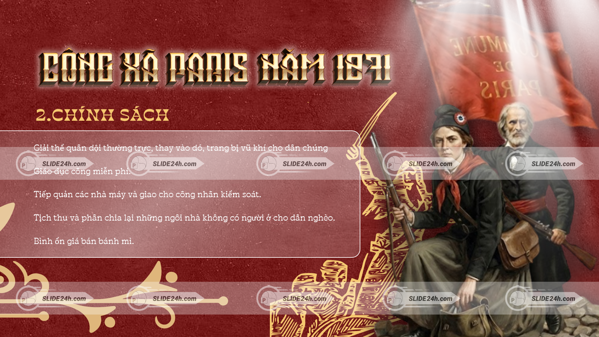 Chính sách tiến bộ của Công xã Paris