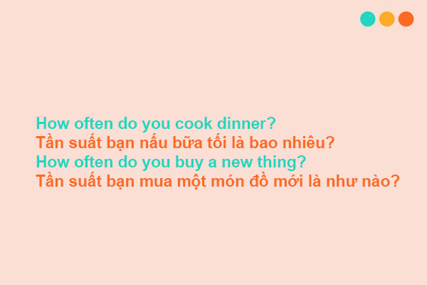 Cách dùng cấu trúc how often