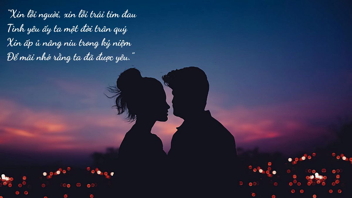 Thơ xin lỗi chân thành