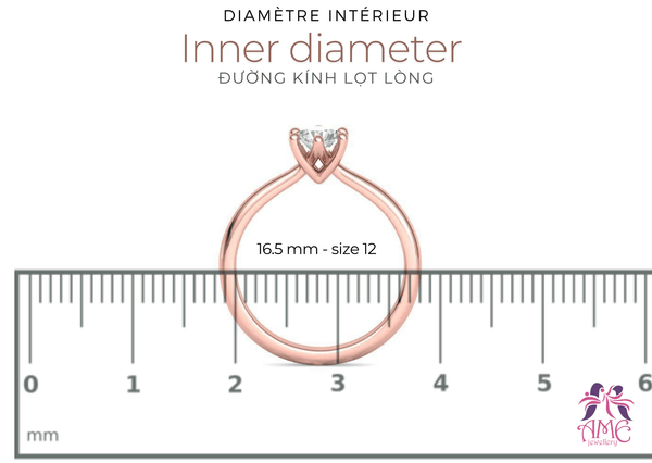 Đường kính lọt lòng nhẫn của AME Jewellery