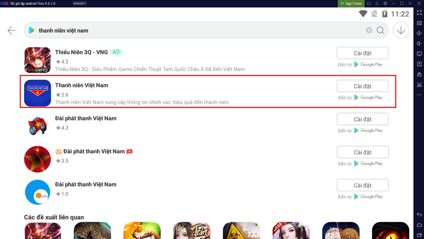 app thanh nien viet nam tren may tinh