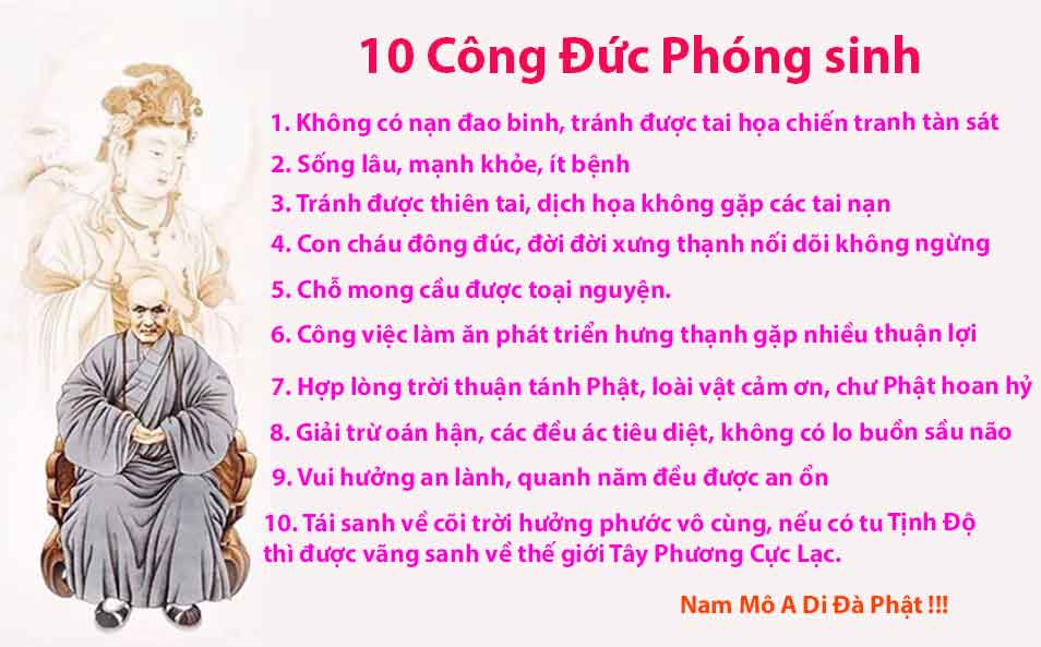 10 Công Đức Phóng Sanh