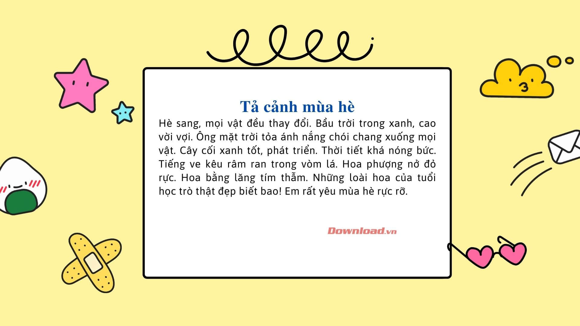Tả cảnh mùa hè