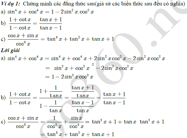 Bài tập trắc nghiệm: Công thức lượng giác - Toán 10