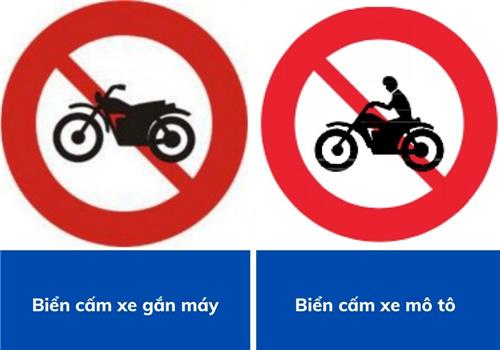 bien bao cam xe gan may