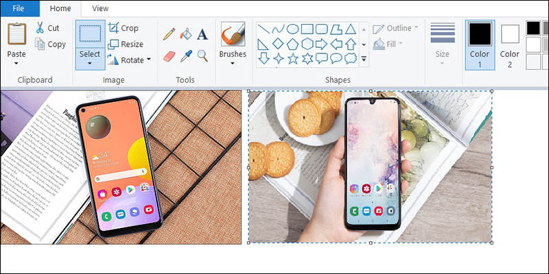 Mở 2 hoặc nhiều hình trong Paint