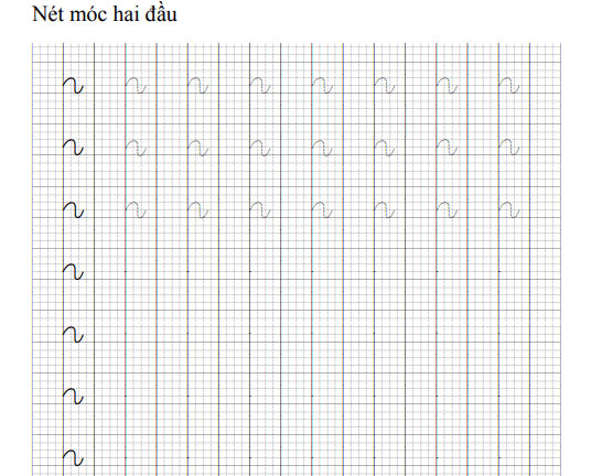 Nét móc 2 đầu
