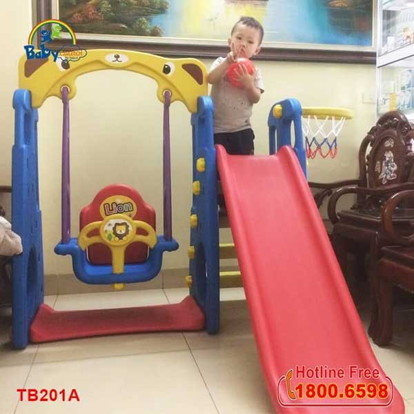 cầu trượt xích đu cho bé