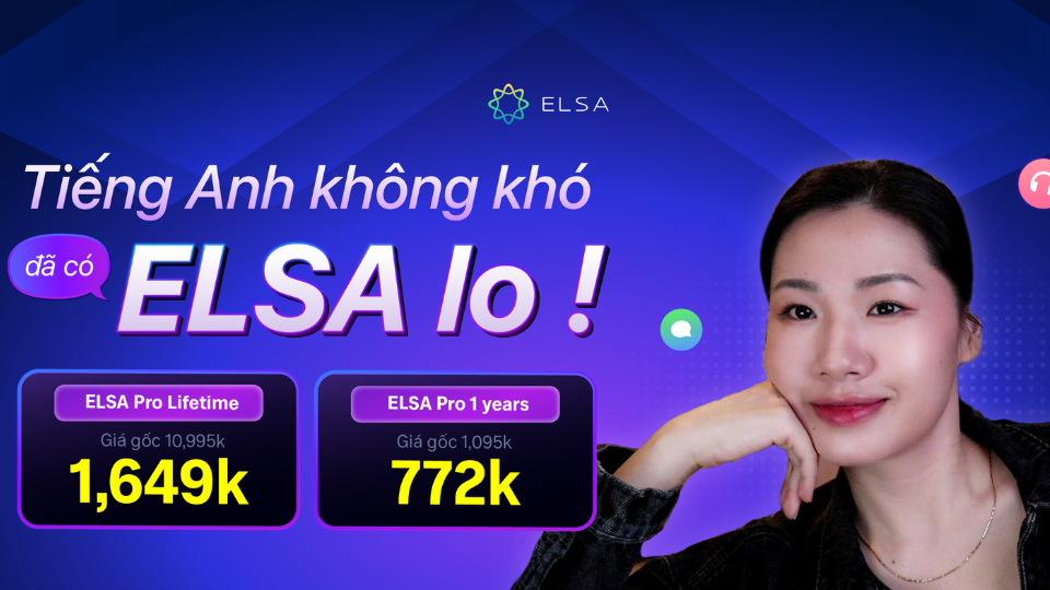 Nhập mã 𝗠𝗢𝗟𝗟𝗬 để nhận ngay các ưu đãi khi mua gói học tại ELSA