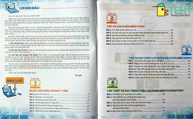 Các chương học sinh cần học trong tin học 3