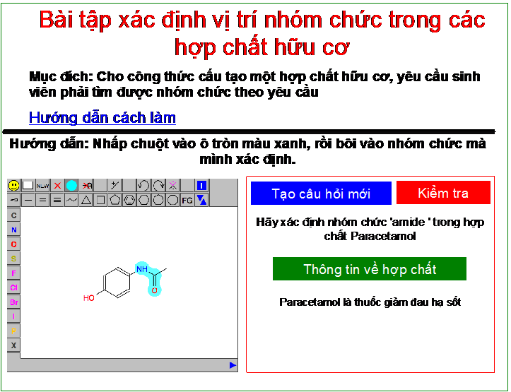 cong thuc cau tao cua mot hop chat cho biet