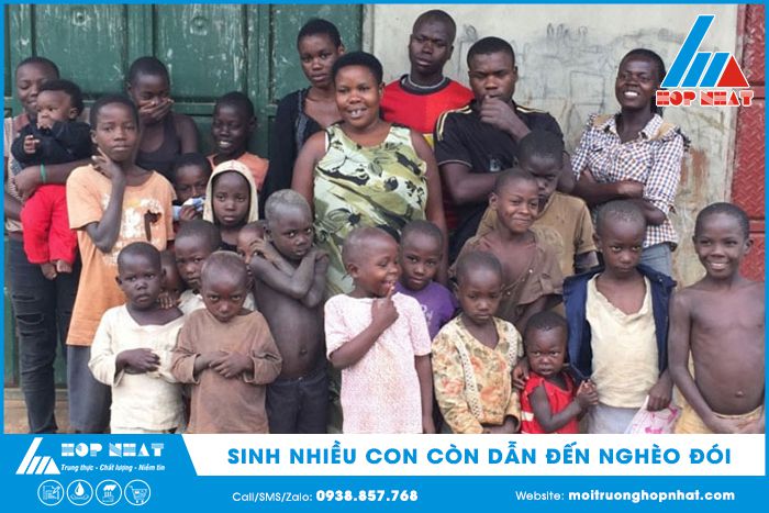 sinh nhiều con còn dẫn đến hậu quả nghèo đói
