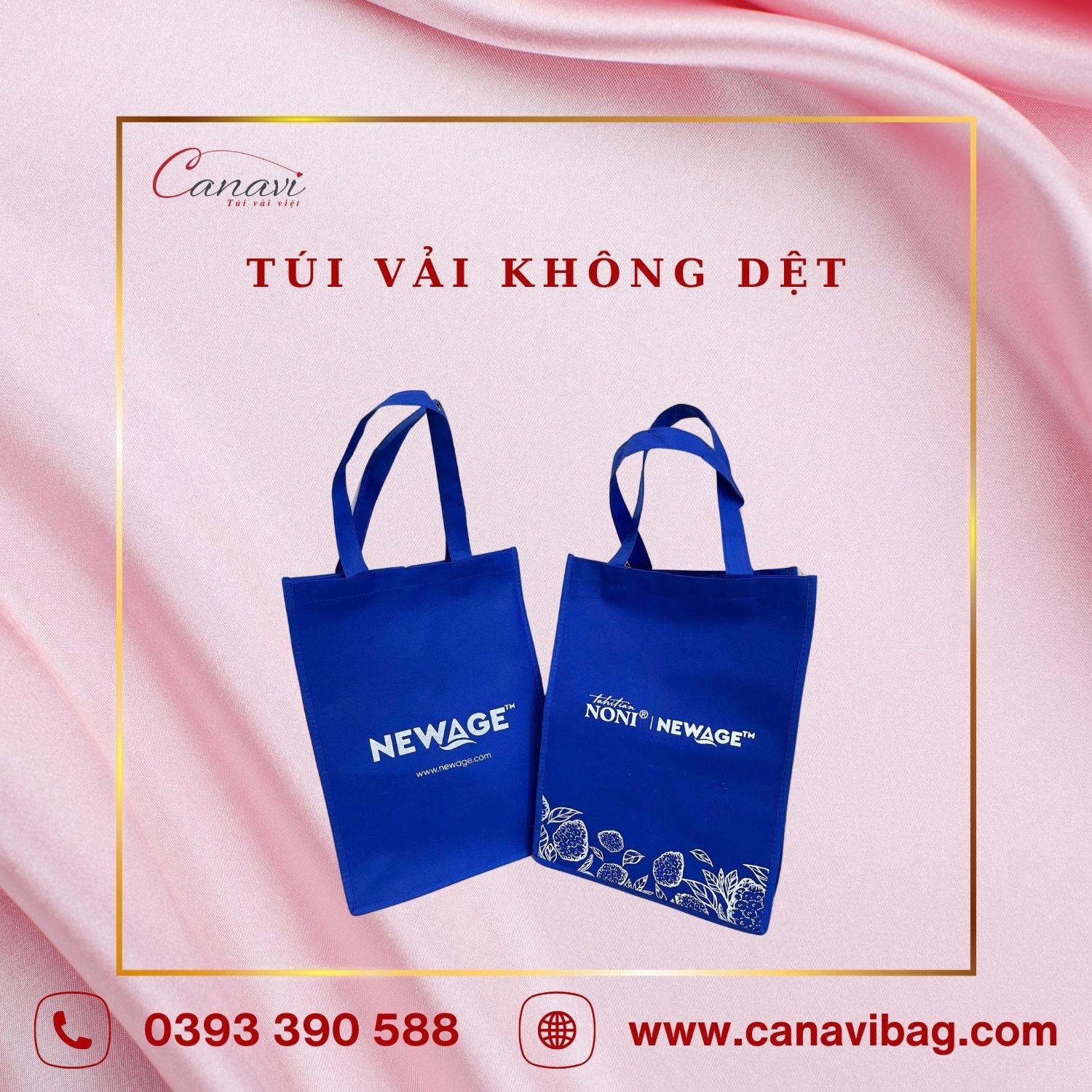 Mẫu túi vải không dệt thay thế túi nilon
