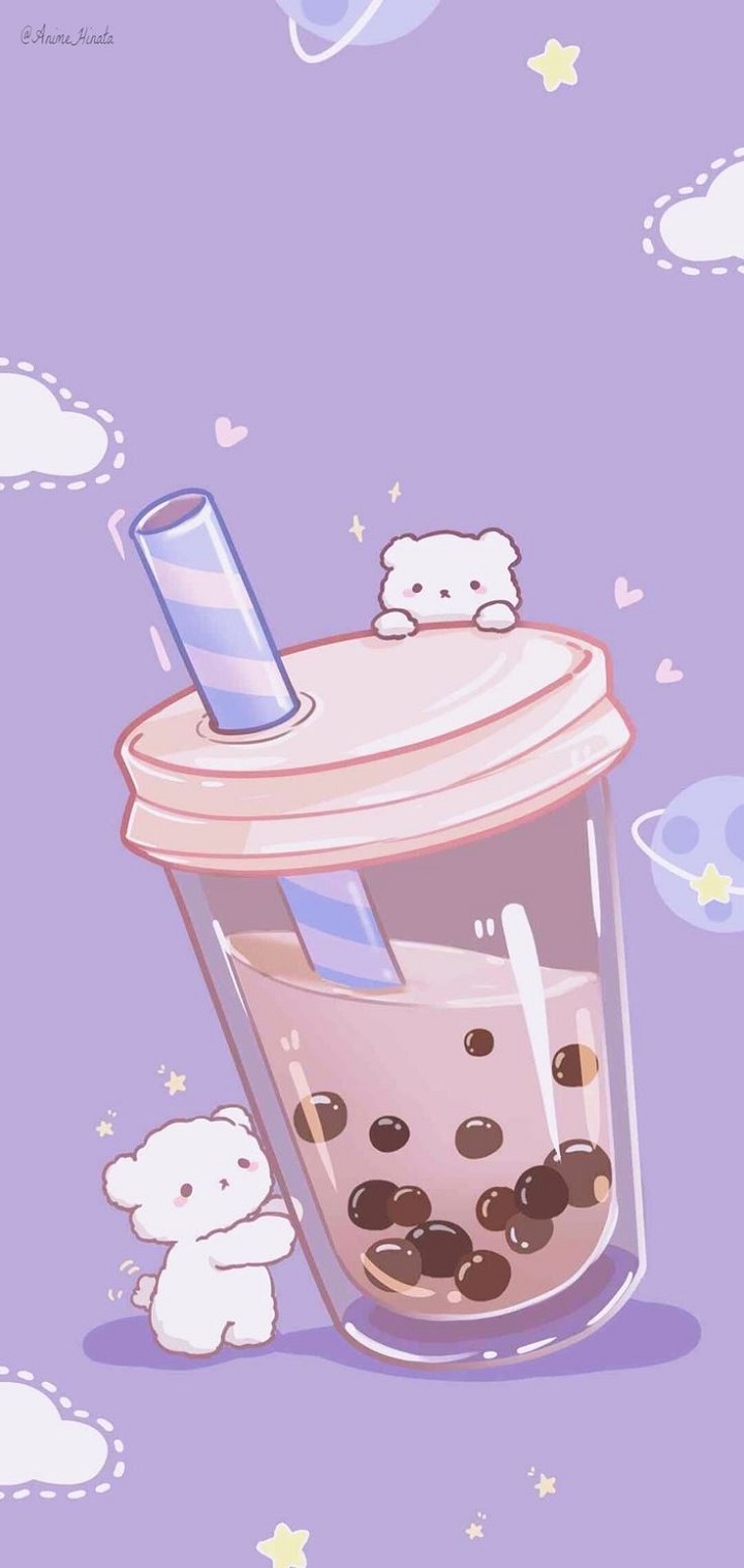 cute ảnh nền màu tím
