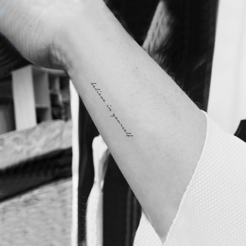 hình xăm hãy là chính mình believe in yourself