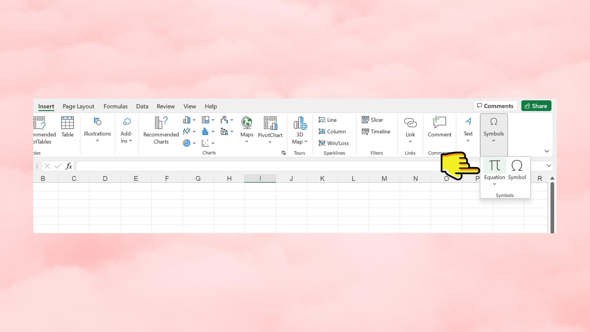 Hướng dẫn cách chèn ký hiệu phi trong Excel chỉ trong tích tắc - Bước 3