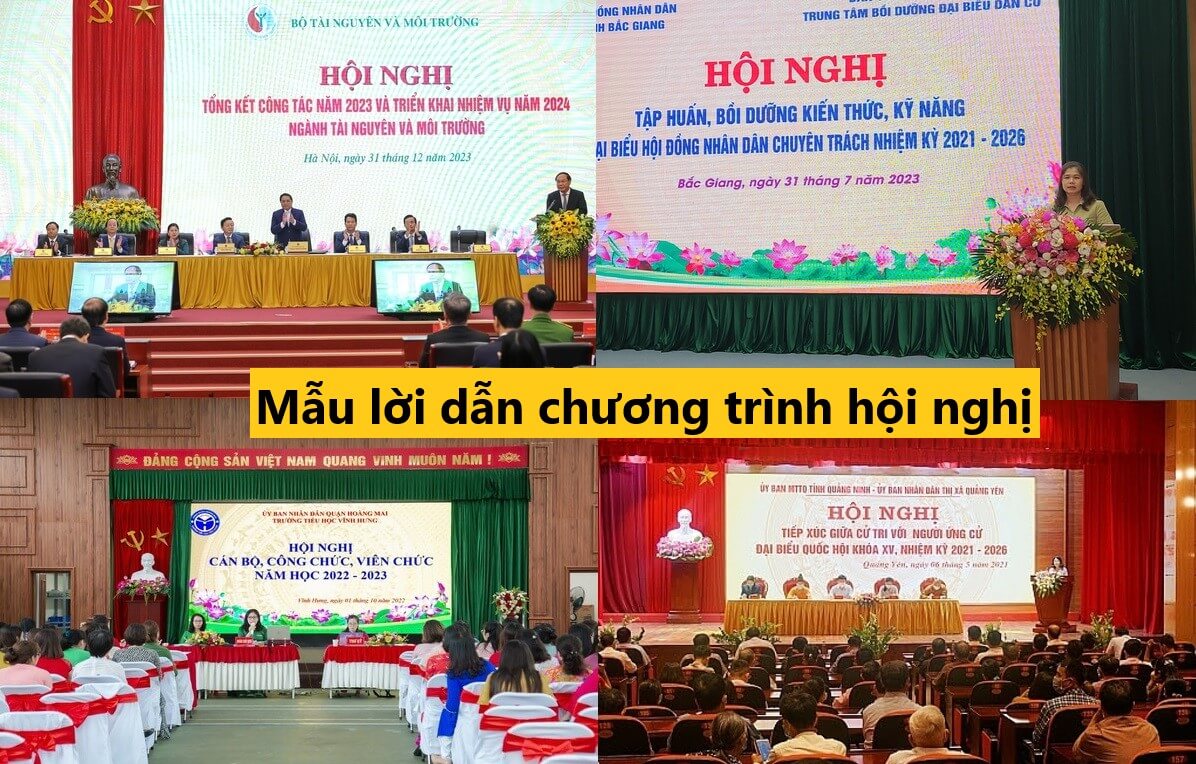 Mẫu lời dẫn chương trình hội nghị