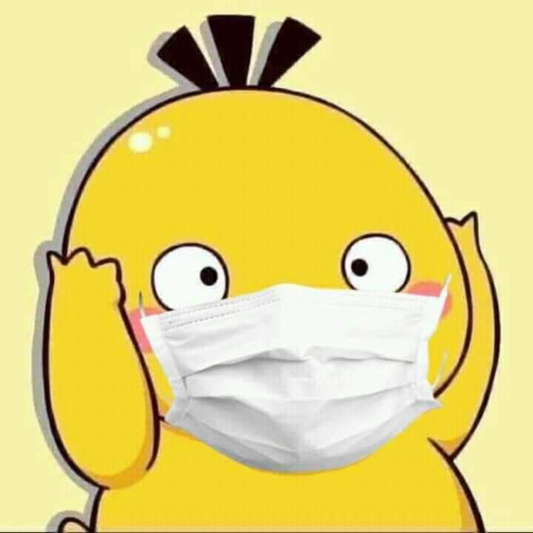 Hình ảnh vịt meme đeo khẩu trang
