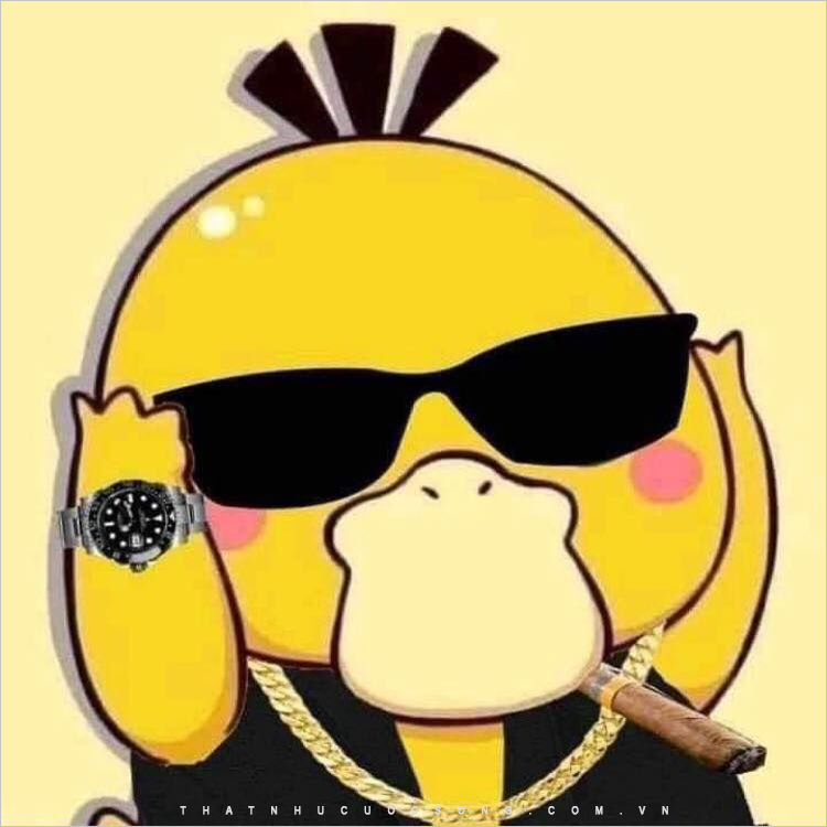 Ảnh chế vịt vàng cool ngầu