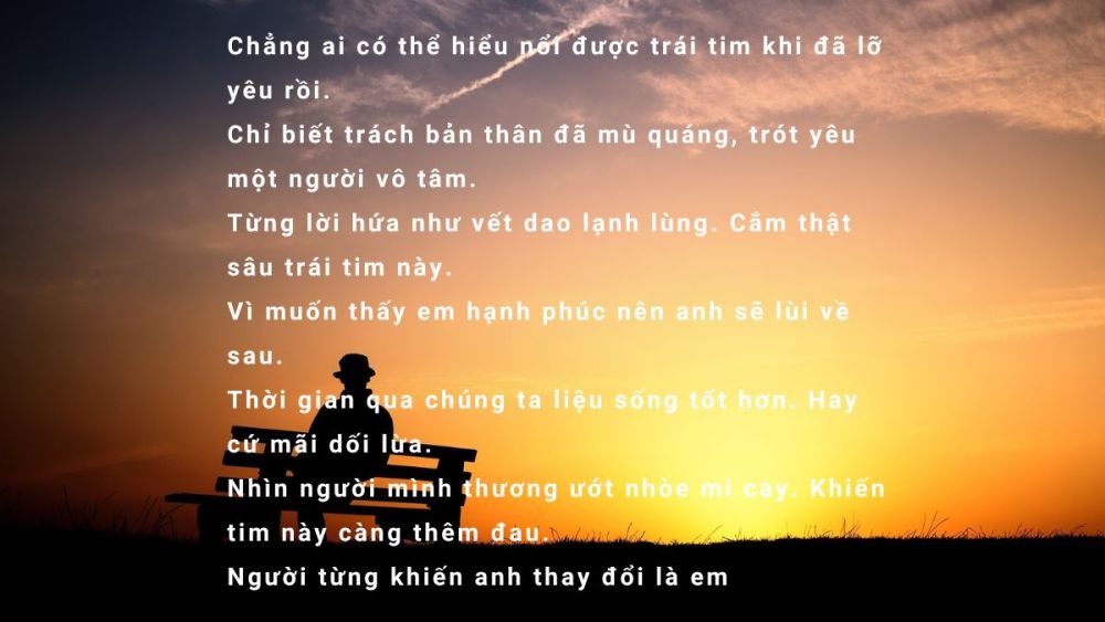 những bài hát buồn về tình yêu