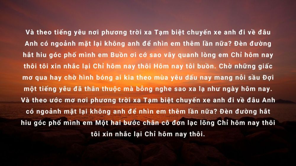 những bài hát buồn về tình yêu