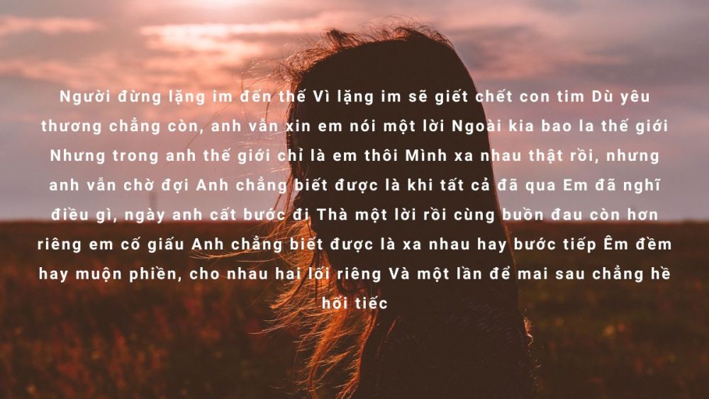 những bài hát buồn về cuộc sống