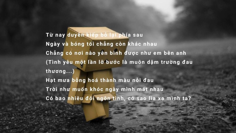những bài hát buồn về tình yêu