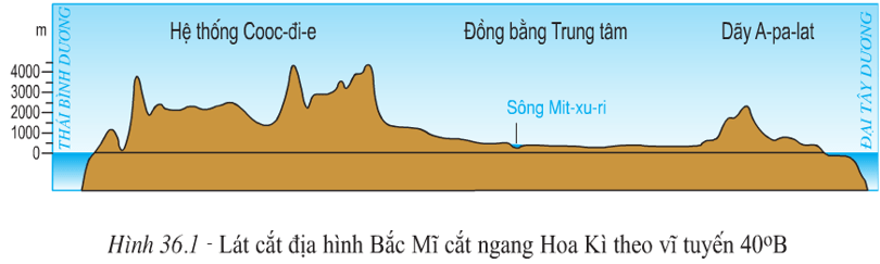 Ở Bắc Mỹ có mấy khu vực địa hình?