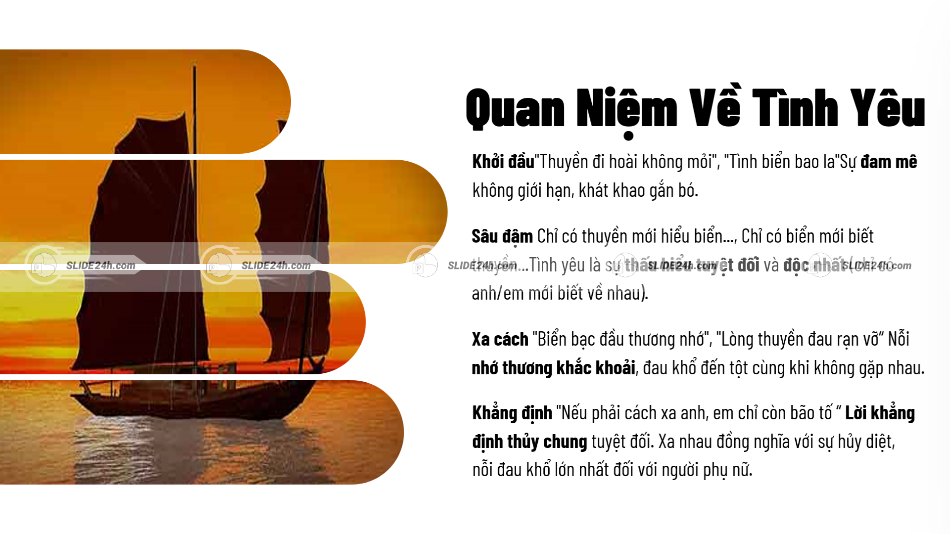 Quan niệm về tình yêu trong bài thơ