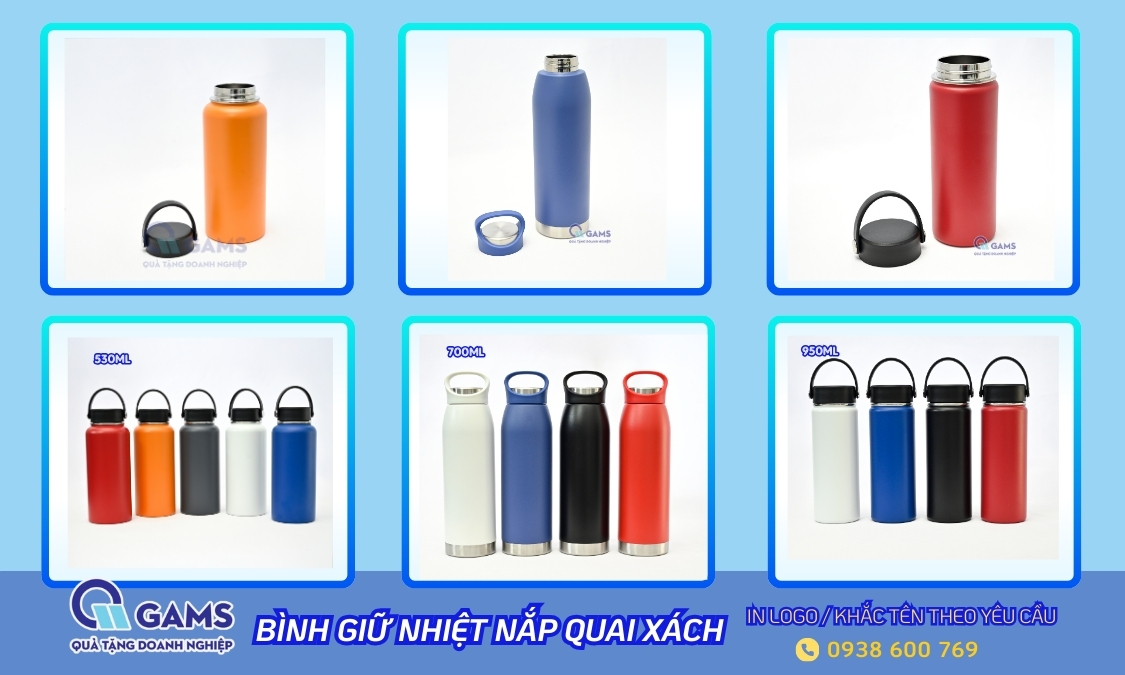 Các mẫu bình giữ nhiệt nắp quai xách