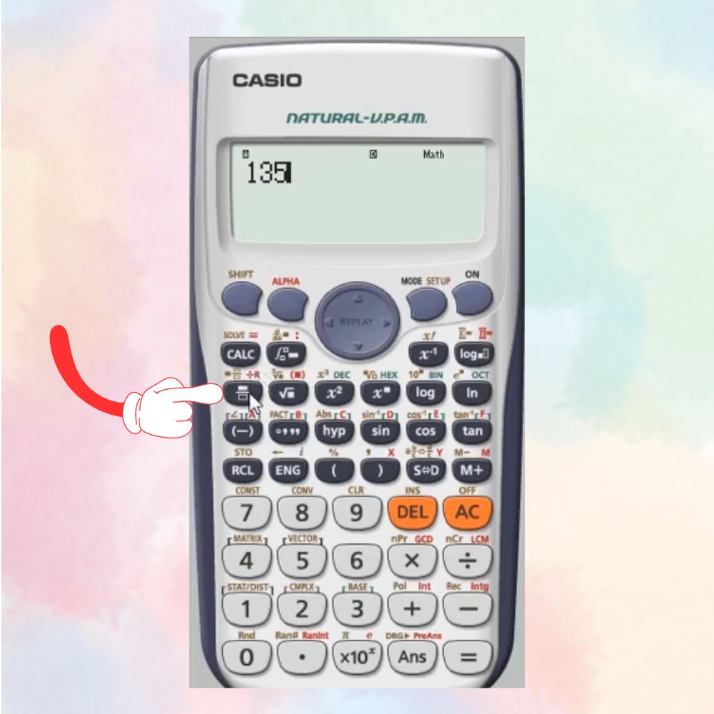 Cách tìm số dư trên máy tính Casio 580 1