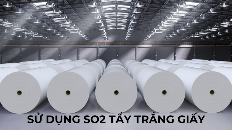 Sử dụng SO2 để tẩy trắng giấy
