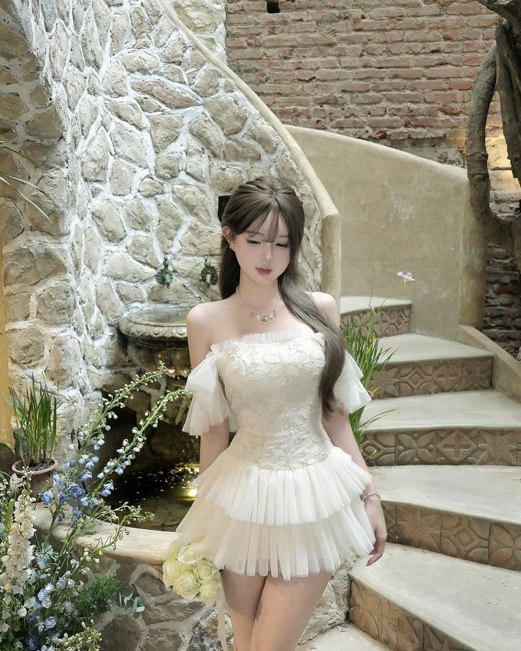 Váy hoa nhí nhẹ nhàng chuẩn style Hàn