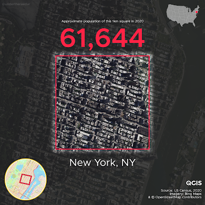 Stats, Maps n Pix: The most densely populated square km in the United States