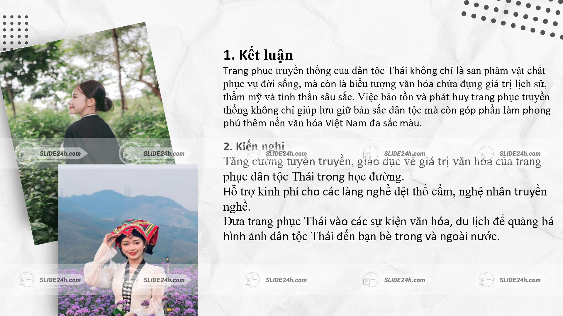 Kết luận về trang phục truyền thống dân tộc Thái