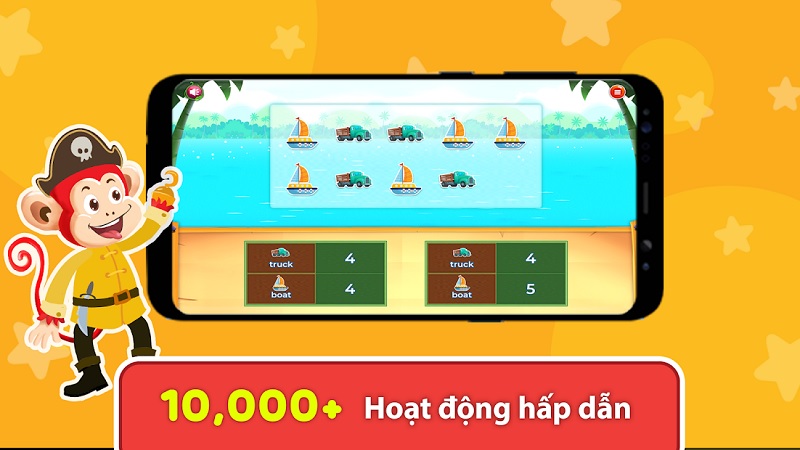Học toán với phương pháp tích cực cùng Monkey Math. (Ảnh: Monkey)