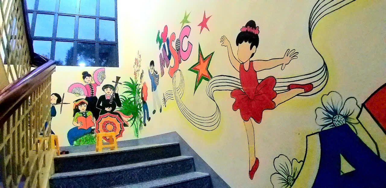 trang tri san truong tieu hoc 11