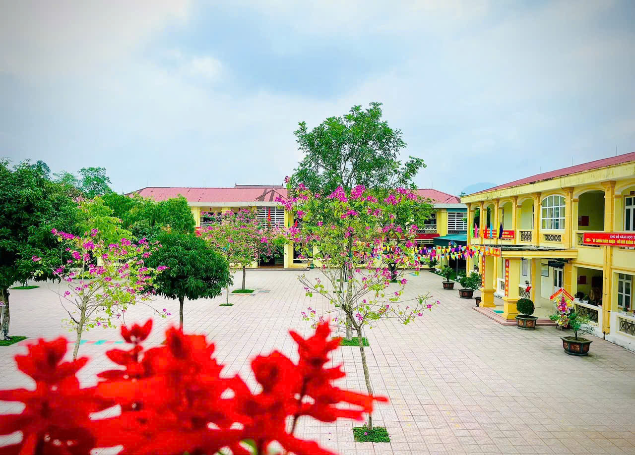 trang tri san truong tieu hoc 3