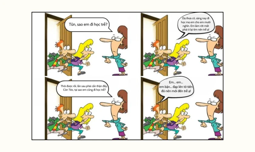 Câu chuyện kiểm tra bài hài hước