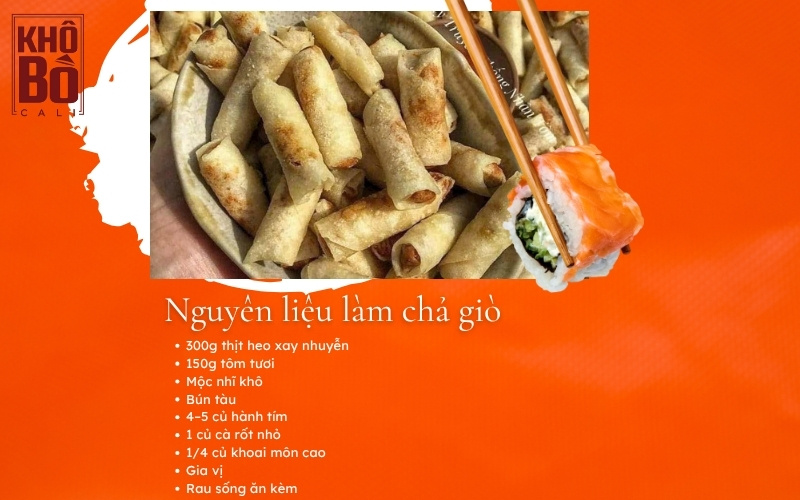 Cách làm chả giò